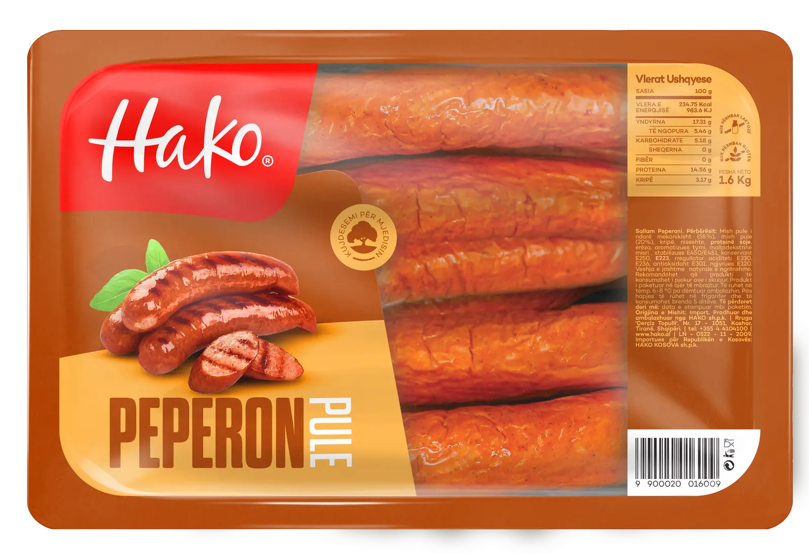 Hako. Virshlle pule peperoni, 1kg